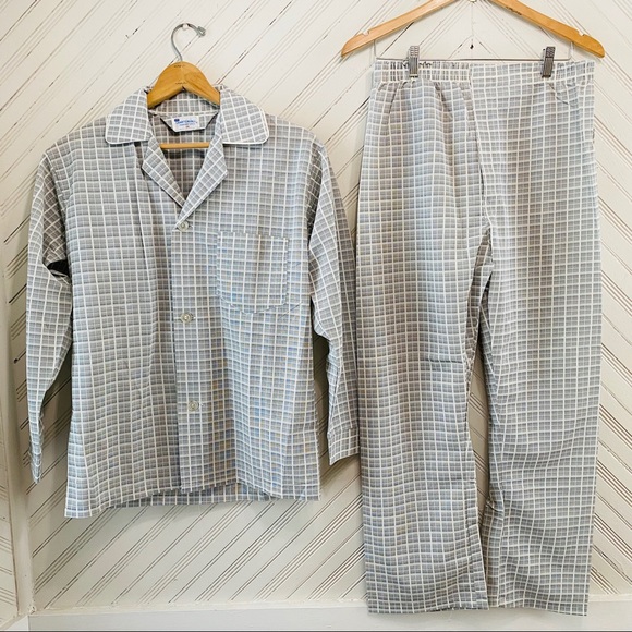 Vintage Other - Vintage 1970s Plaid Pajama Set